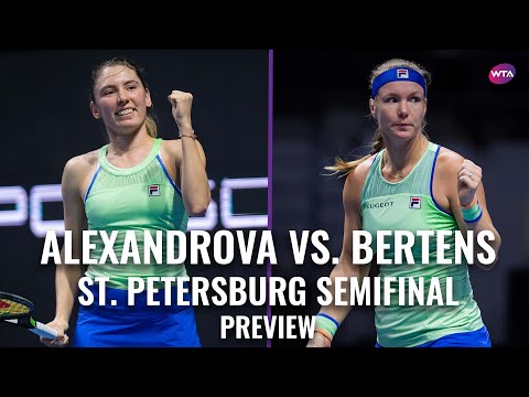 Теннис Ekaterina Alexandrova vs. Kiki Bertens | 2020 St. Petersburg Semifinal Preview