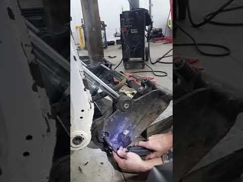 Easiest way to get bushings out of a Bobcat without special tools
