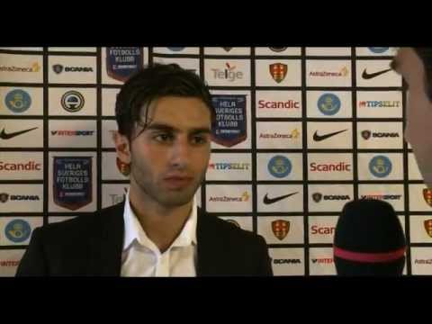 Fotboll : Syrianska FC vs Helsingborgs IF - Intervju med Nahir Oyal (2011-08-07)