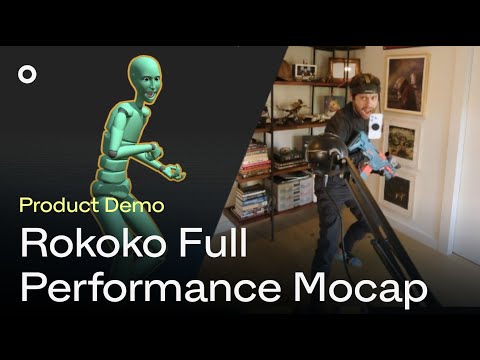 Rokoko Full Performance Capture Raw Demo | Motion Capture Workflow