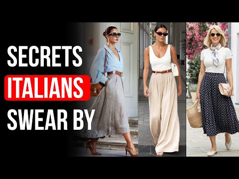 7 ITALIAN Style SECRETS Women OVER 50 Use DAILY To Look ELEGANT And RICH Instantly