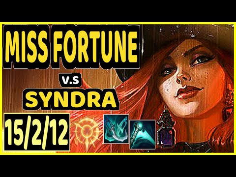 NIXERINO (MISS FORTUNE) vs SYNDRA - 15/2/12 KDA BOTTOM ADC GAMEPLAY - EUW Ranked DIAMOND