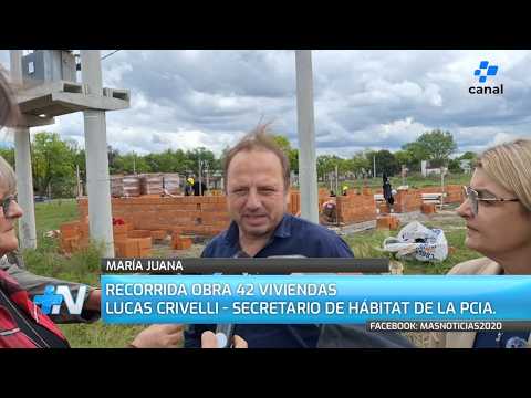 MAS Noticias | María Juana reactivó la obra de las 42 viviendas