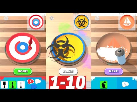 Spiral Plate Game App Gameplay Level 1-10 iOS, Android method