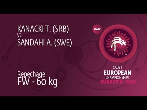 Repechage FW - 60 kg: A. SANDAHI (SWE) df. T. KANACKI (SRB) by FALL, 6-0