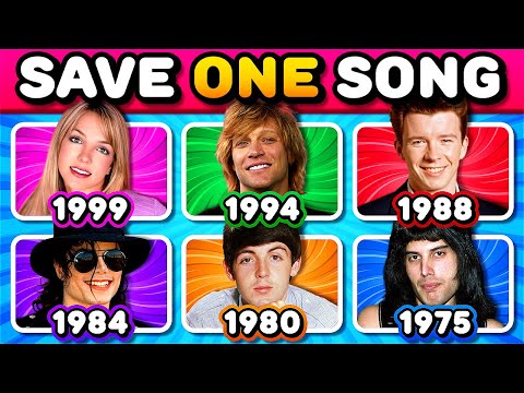SAVE ONE SONG PER YEAR 🎵 1999 - 1975🔥 (6 Songs Each Year) | Music Quiz