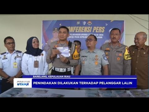 DITLANTAS POLDA KEPRI KONPERS PENINDAKAN OPERASI ZEBRA SELIGI 2024