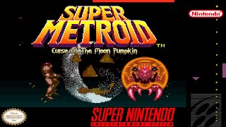 Super Metroid: Curse Of The Moon Pumpkin (Halloween Romhack) [SNES]