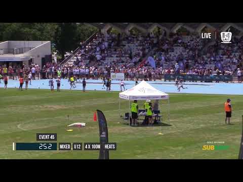 MIXED U12 4X100M HEAT 2 - 2017 SUBWAY STATE RELAY CHAMPIONSHIPS // LAVicTV