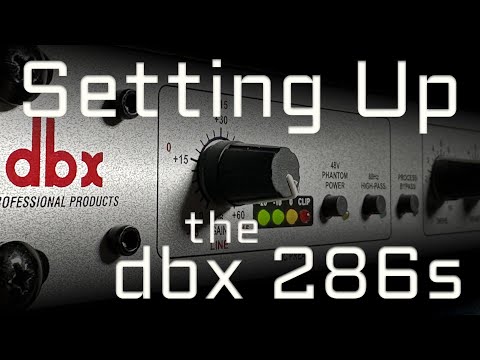 dbx 286s Setup for live stream, podcast, and voice over