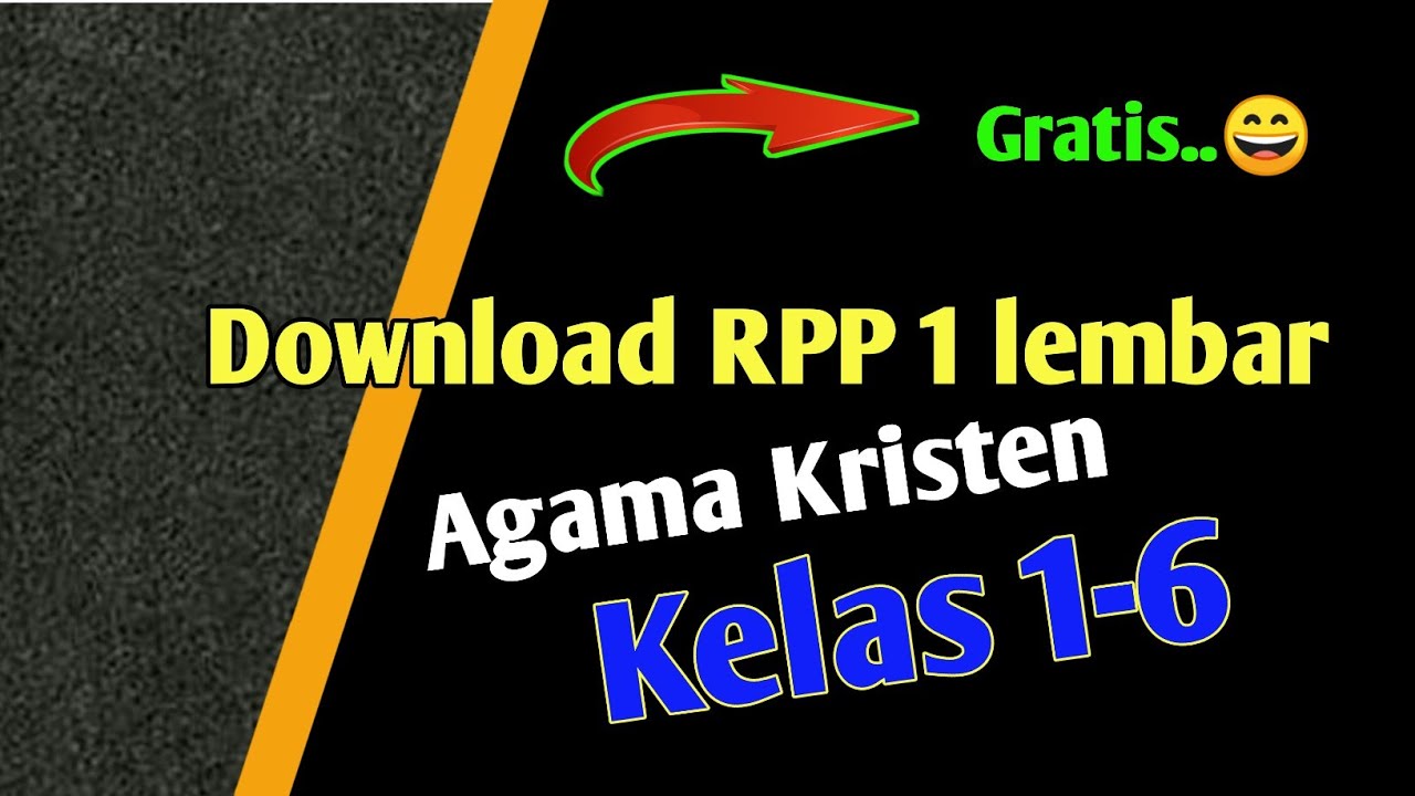 RPP 1 LEMBAR AGAMA KRISTEN SD KELAS 123456 Kurikulum 2022
