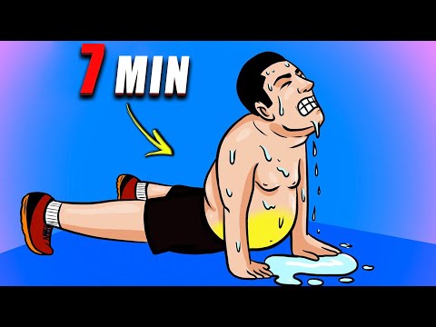 Ejercicios para BAJAR LA PANZA en Casa - Solo 7 Minutos - Hazlo Conmigo 💦😏