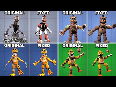 Fixed VS. Original Animatronics in Five Nights at Freddy's