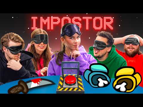 Among Us IRL But We're BLINDFOLDED!