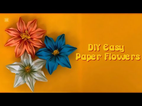 How to Make Easy Paper Flowers 🌸| TheArtfulLifee | Tutorial | Easy and Quick DIY Flowers