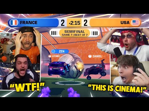 Streamers React To The BEST SEMIFINAL IN ROCKET LEAGUE HISTORY! *France vs Usa World Cup 2025*