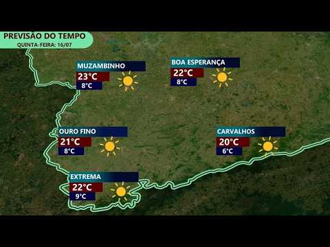 Massa de ar polar perde força e temperaturas começam a subir lentamente no Sul de MG nesta quinta