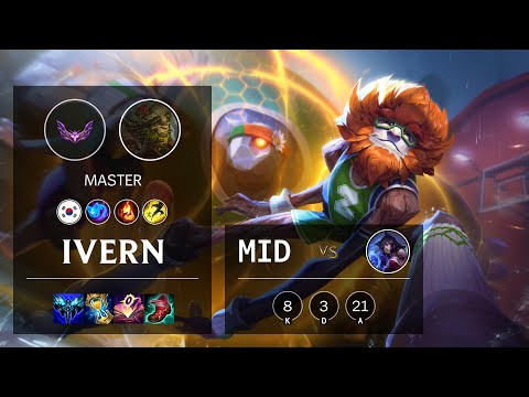 Ivern Mid vs Ahri - KR Master Patch 12.5