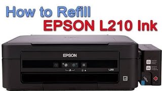 HOW TO REFILL THE INK ON EPSON L210 PRINTER IN TAMIL