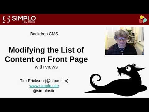 Using Views to Modify the Front Page Content - Backdrop CMS