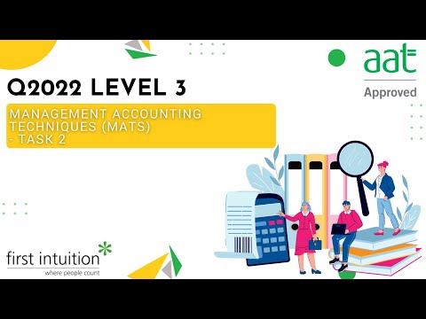 AAT Q2022 Level 3 Management Accounting Techniques (MATS) - Task 2 - First Intuition