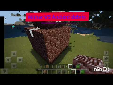 Obsidian VS Ancient debris VS Wither    / Minecraft 😈😈