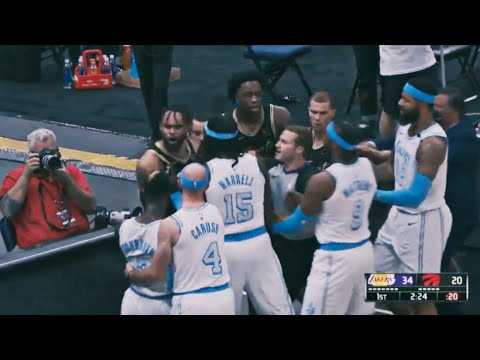 OG Anunoby Wants To Fight Schröder & Harrell After Taking A Single Leg Takedown 🔥