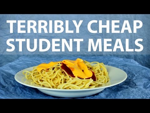4 Terrible Student Meals Video