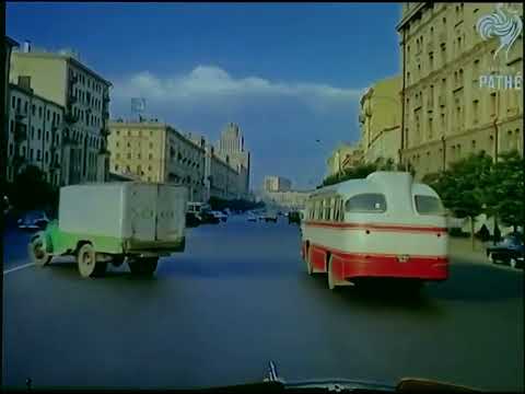 1965 Moscow in 60FPS: Dash Cam Tour of Soviet Russia in the 1960s 🇷🇺🚗 #Moscow1965 #SovietRussia60s