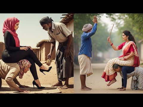 Queen and Servants ( Punishment and Shoes Polishing )