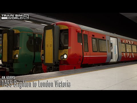 1A55 Brighton to London Victoria - London Commuter - Class 387 - Train Sim World 2