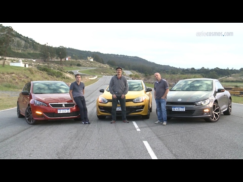 Comparación Peugeot 308 S GTi, Renault Megane III RS y VW Scirocco GTS