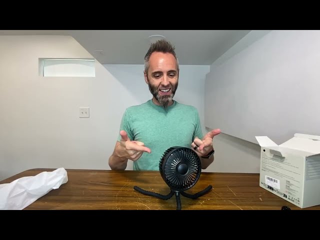 Best Portable Fan with USB-C Charging - close-up view