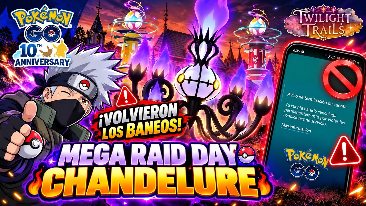 🚨 ¡VOLVIERON LOS BANEOS! 😱INCURSIONES MEGA CHANDELURE EN POKÉMON GO🔥