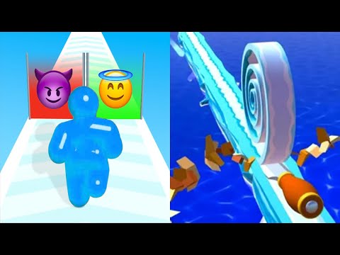 Tall Man Run VS Spiral Roll - All Levels SpeedRun Gameplay Android iOS Ep 2