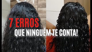 ❌ 7 Erros que Estão Acabando com Seu Cabelo Cacheado e Como Corrigir!