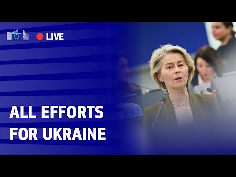 "A just and lasting peace. This is what we all want.": Plenary Session at the European Parliament