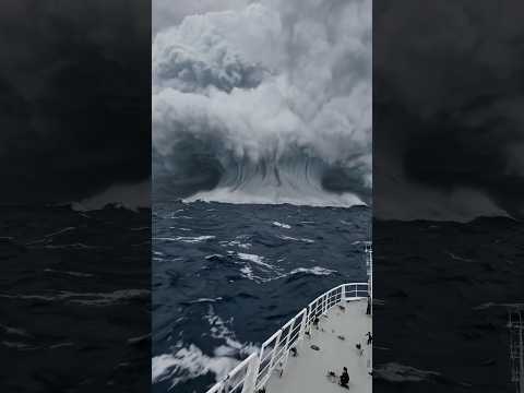 A storm in the Atlantic Ocean #storm #ocean #oceanwaves #waves #шторм