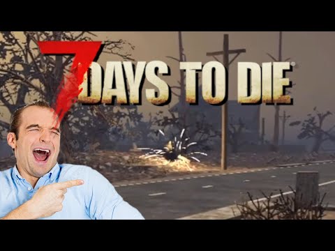 My friend step on landmine (funny) - 7 Days To Die Highlights A17-21