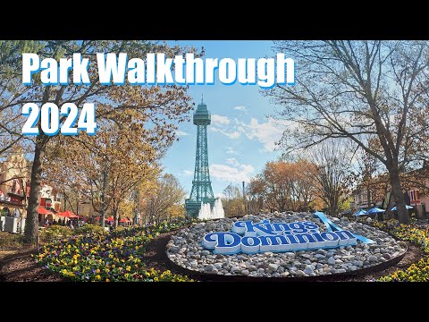 Kings Dominion - Park Walkthrough, March 2024
