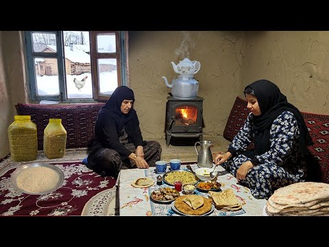 A Peaceful Village Morning to noon | Mother and Daughter Cooking Vegetarian Dishe | ILAM 