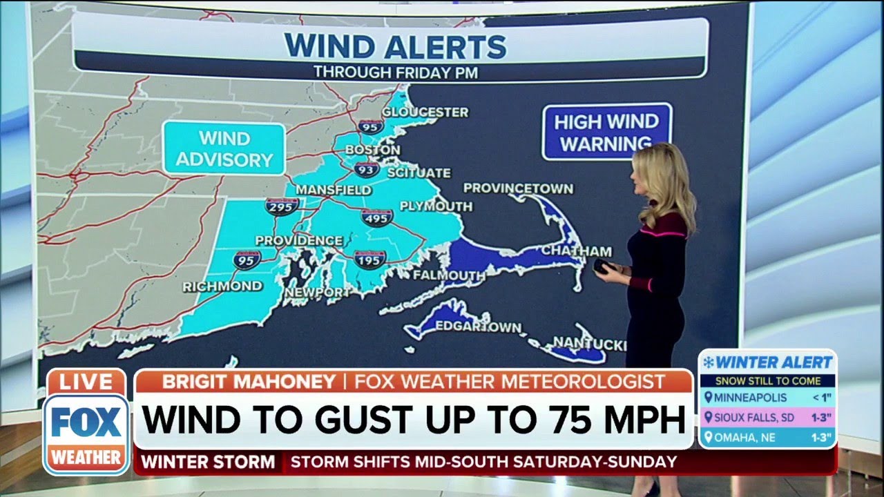 75MPH Wind Gusts Possible For Massachusetts, Power Outages Likely