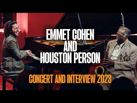 Emmet Cohen & Houston Person Duo Concert and Interview at WBGO Studios