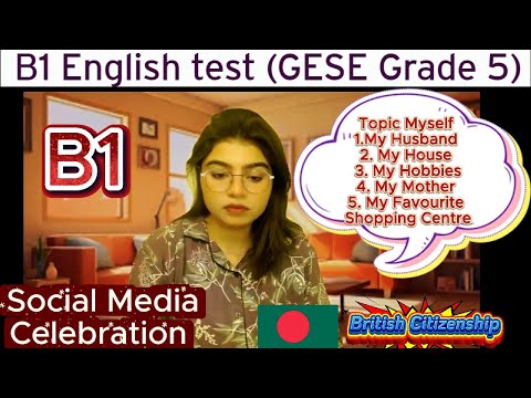 B1 English Test (GESE Grade 5) | SELT British Citizenship| Trinity College London ILR UK
