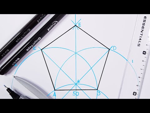 How to draw a Pentagon.