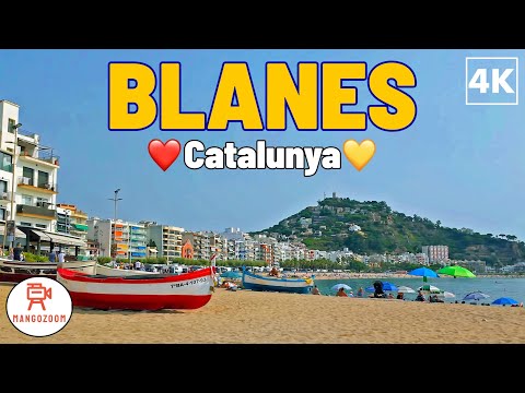 Blanes, Costa Brava, Catalunya ❤️💛 Walking Tour | With Captions
