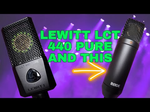Lewitt LCT 440 Pure vs Rode NT1 mic sound comparison.