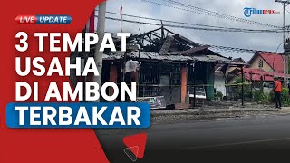 Kebakaran Hanguskan 3 Tempat Usaha di Depan Kantor DPRD Ambon, Ada Barbershop hingga Depo Air