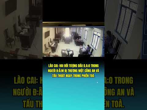 Hai đối tượng tội phạm ma túy mang d;ao tấn công Công an ngay tại toà #tintuc #news #shorts #fyp