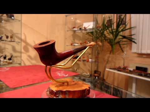 Pipa radica e corno freehand anno 1930 - www.paronellipipe.it